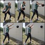 Valor Fitness 20lb Slam Ball for Workouts