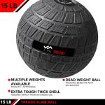 15 LB JFIT Slam Ball - Black Treads