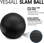 Yes4All Combo Slam Medicine Ball - 15/25 lbs