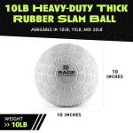 Rage Fitness 10lb Slam Ball for Full-Body Workouts