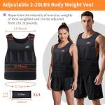 Wolliwa Adjustable Weighted Vest for Fitness Training