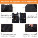 Wolliwa Adjustable Weighted Vest for Fitness Training