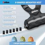 ZELUS Adjustable Weighted Vest for Home Workouts