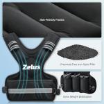 ZELUS Adjustable Weighted Vest for Home Workouts