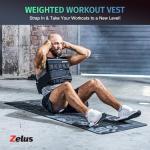 ZELUS Adjustable 30lb Weighted Vest for Workouts