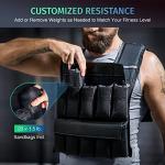 ZELUS Adjustable 30lb Weighted Vest for Workouts