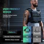 ZELUS Adjustable 30lb Weighted Vest for Workouts