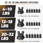 Adjustable Weighted Vest with Ironsand Weights