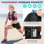 Adjustable Weighted Vest with Phone Pouch