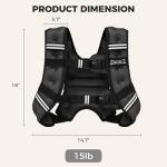 Adjustable Weighted Vest with Phone Pouch