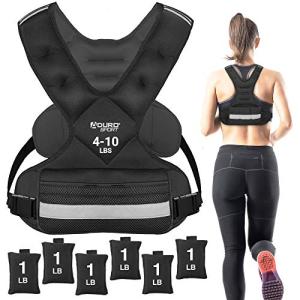 Aduro Sport Adjustable Weighted Vest, 4lbs-10lbs