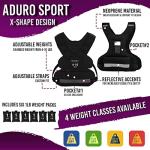 Aduro Sport Adjustable Weighted Vest, 4lbs-10lbs