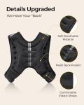 PACEARTH Adjustable Weighted Vest for Workouts