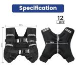 Adjustable Weighted Vest for Strength Training and Running