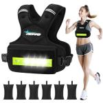 Adjustable Weighted Vest with LED Light Strips
