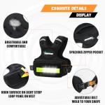 Adjustable Weighted Vest with LED Light Strips