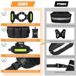 Adjustable Weighted Vest with LED Light Strips