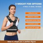 Koemier Adjustable Weighted Vest for Strength Training