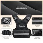 Koemier Adjustable Weighted Vest for Strength Training