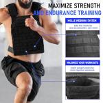 Miramrax Adjustable Weighted Vest for Training