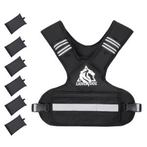 LIONSCOOL Adjustable Weighted Vest for Workouts