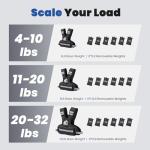 LIONSCOOL Adjustable Weighted Vest for Workouts