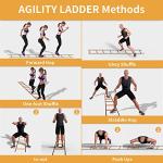 YISSVIC 20ft Agility Ladder with Cones and Bag