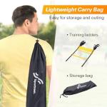 Sportneer 20ft Agility Ladder Training Set