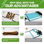 Happy Jump 12 Rung Agility Ladder for Speed Training