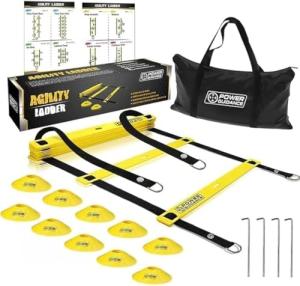 20-Foot Agility Ladder with Cones for Training