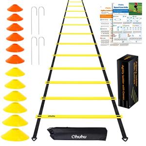 Ohuhu Agility Ladder Set with Cones and Stakes