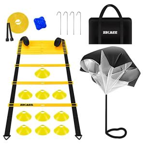 ZNCMRR 20Ft Adjustable Agility Ladder Set