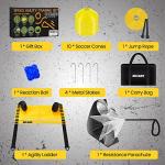 ZNCMRR 20Ft Adjustable Agility Ladder Set