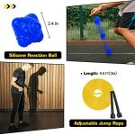 ZNCMRR 20Ft Adjustable Agility Ladder Set