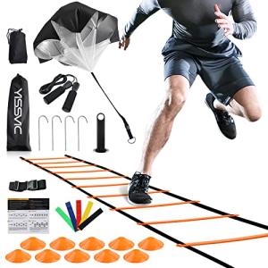 YISSVIC 20ft Agility Ladder with Training Accessories