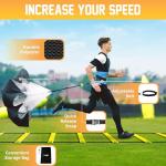 Yes4All Speed Training Equipment Set with Ladder, Hurdles, Cones