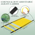 MIVERYEA Soccer Training Equipment Set with Carry Bag