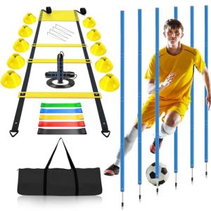 Adjustable Soccer Agility Training Poles Set