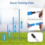 Adjustable Soccer Agility Training Poles Set