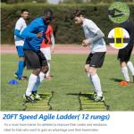 Adjustable Soccer Agility Training Poles Set