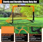 Portable Kids Soccer Goals Set with Agility Ladder