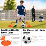 Portable Kids Soccer Goals Set with Agility Ladder