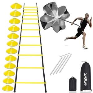 Agility Ladder Training Set with Parachute and Cones