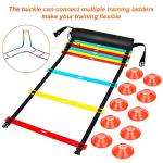 FENGDU 9-Rung Agility Ladder with 10 Disc Cones