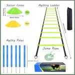 Agility Ladder Set with Poles and Cones