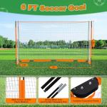 Portable 12×6 ft Collapsible Soccer Goal Set