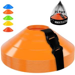 Pro-Grade Soccer Training Cones Set with Carry Bag