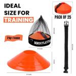 Pro-Grade Soccer Training Cones Set with Carry Bag
