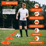 Pro-Grade Soccer Training Cones Set with Carry Bag