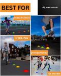 25 Multi-Color Flexible Agility Training Cones